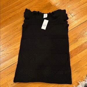 GAP Black Eyelet Baby Top